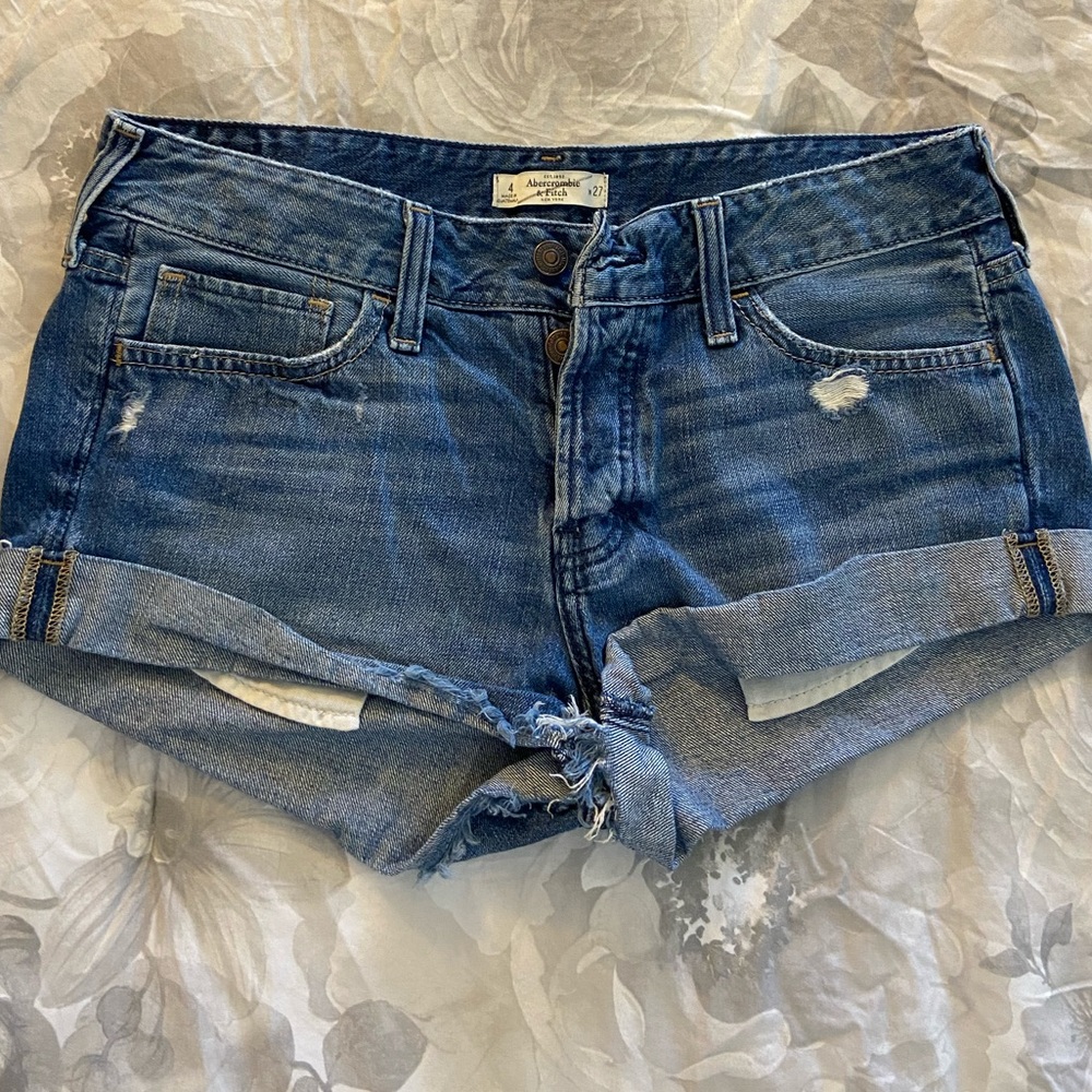 Abercrombie distressed shorts